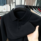 Men's New cashmere Classic Knit Polo Sweater