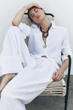 📦📦Last day 50%OFF🔥100% LINEN PALAZZO SET(Buy 2 Free Shipping)