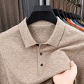 2025 Men's Cashmere Classic Knit Polo Sweater