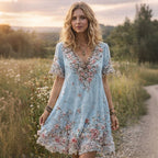 Boho Floral Printed Dress