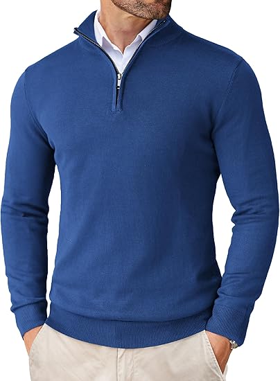 NEW🔥 Men's Casual Slim Fit Pullover Sweater Knitted Thermal Sweatshirt