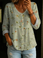 ✨✨Buy 2 Pcs Free Shipping - Women's Linen And Cotton Shirt