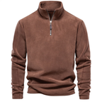 🔥The Last Day 49% OFF🔥Men's Stand Collar Half Zip Long Sleeve Hoodie Sweatshirt Fleece Pullover