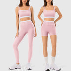 ✨✨Women's 2-Piece Matching Workout Set, Women's Clothes with Seamless Yoga Leggings & Padded Sports Bra for Gym Athletic Use
