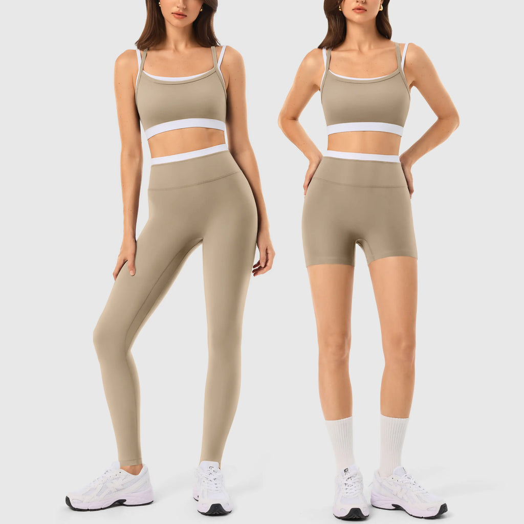 ✨✨Women's 2-Piece Matching Workout Set, Women's Clothes with Seamless Yoga Leggings & Padded Sports Bra for Gym Athletic Use
