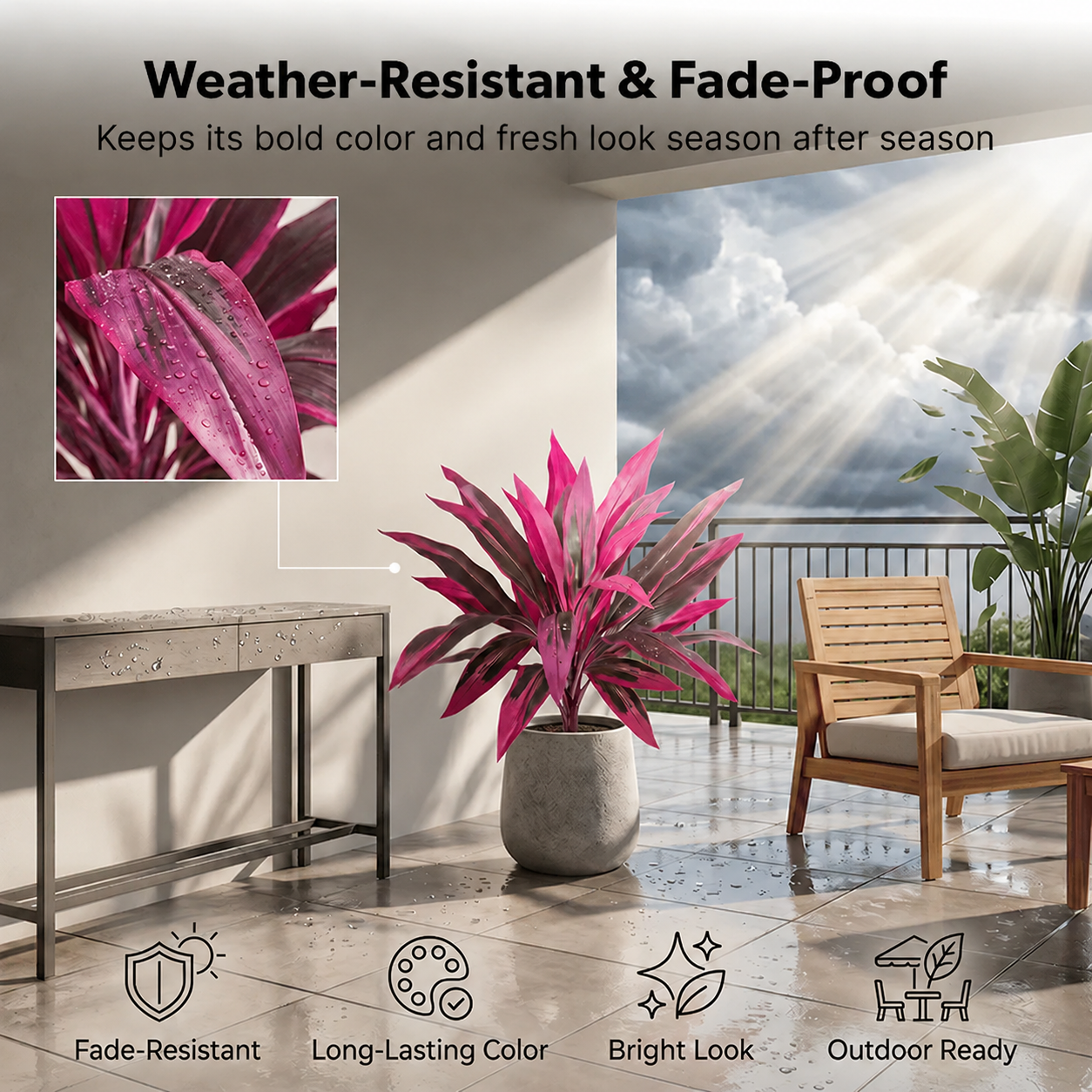 📦📦 Last Day 60% OFF - Artificial Boston Fern & Dragon's Blood Tree Plants