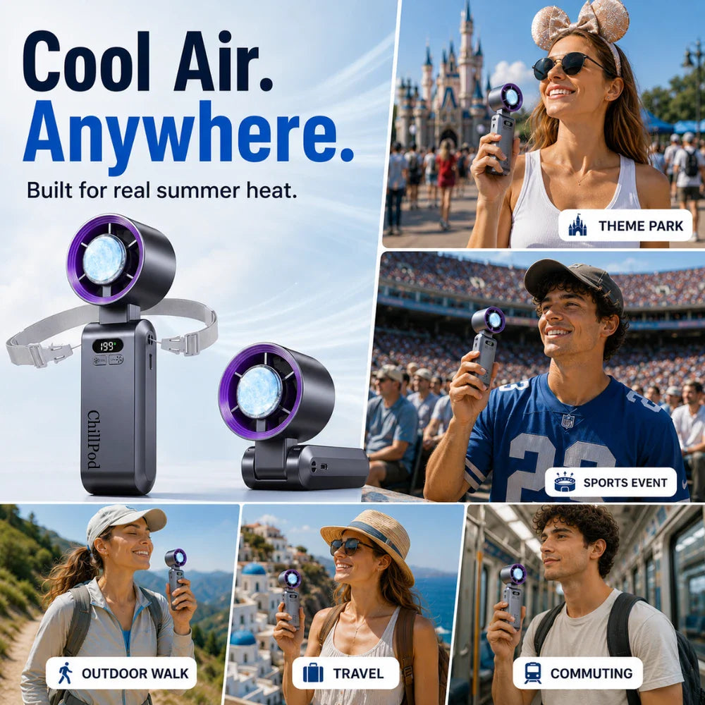 💚KIYORA ChillPod™ Pro Wearable Cooling Fan