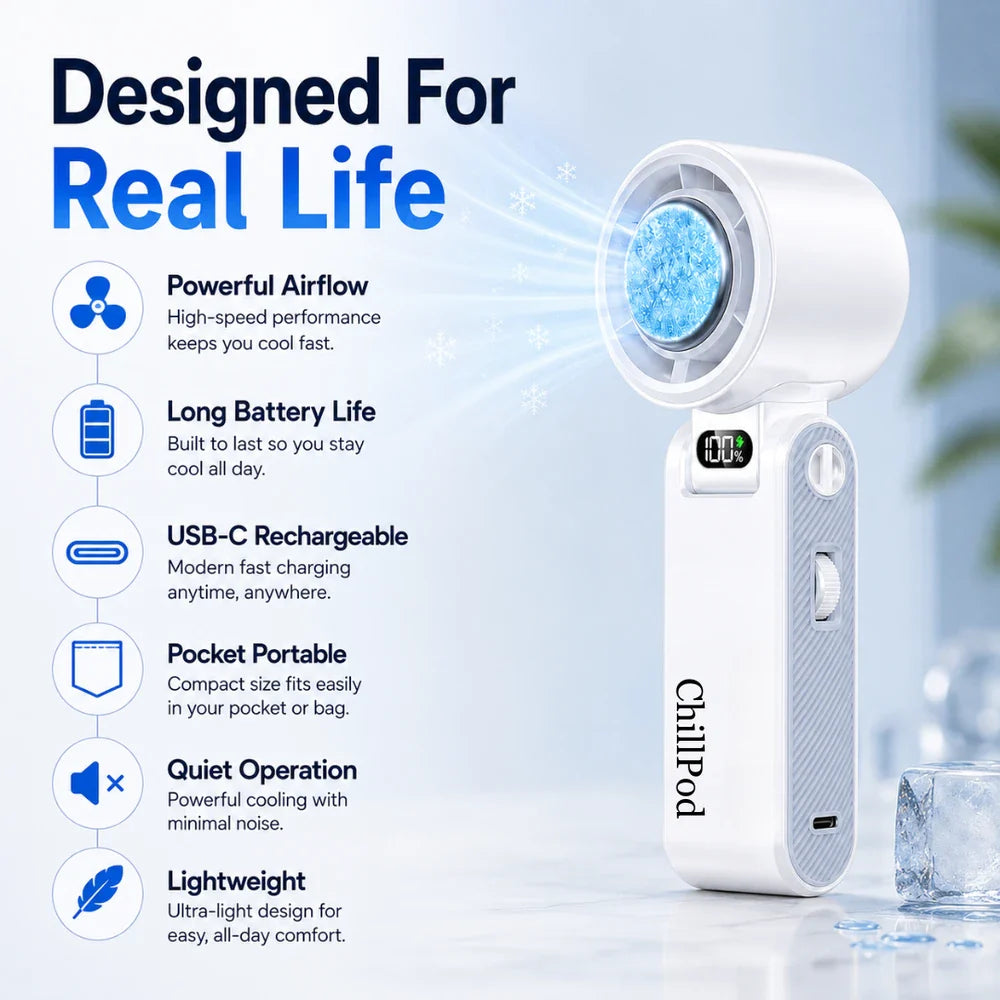 💚KIYORA ChillPod™ Pro Wearable Cooling Fan