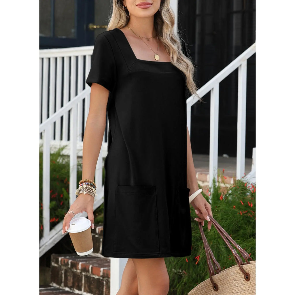 📦📦LAST DAY SAVE 49% ⏰Women's Casual Mini Dress with Pockets