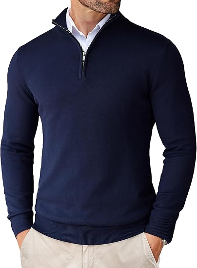NEW🔥 Men's Casual Slim Fit Pullover Sweater Knitted Thermal Sweatshirt