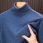 Men's high-quality autumn and winter casual cashmere turtleneck sweater