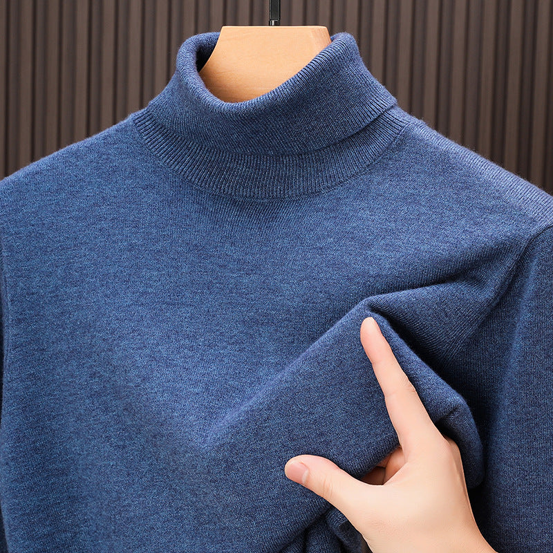Men's high-quality autumn and winter casual cashmere turtleneck sweater