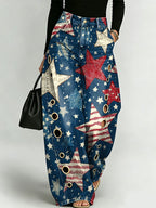 American Star Decorative Pattern Women's Casual Cotton Pants