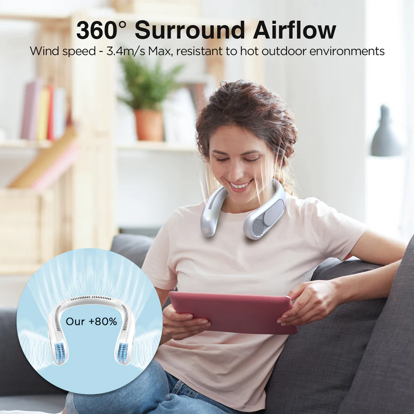 ✨⏰LAST DAY SAVE 49% ⏰Hotsales™ 360° Wearable Neck Fan