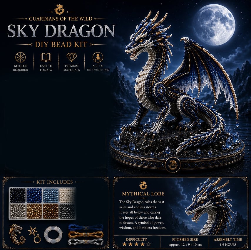 🔥🎁3D Animal Guardian DIY Bead Kit Collection