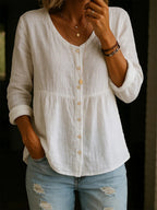 ✨✨Buy 2 Pcs Free Shipping - Women's Linen And Cotton Shirt
