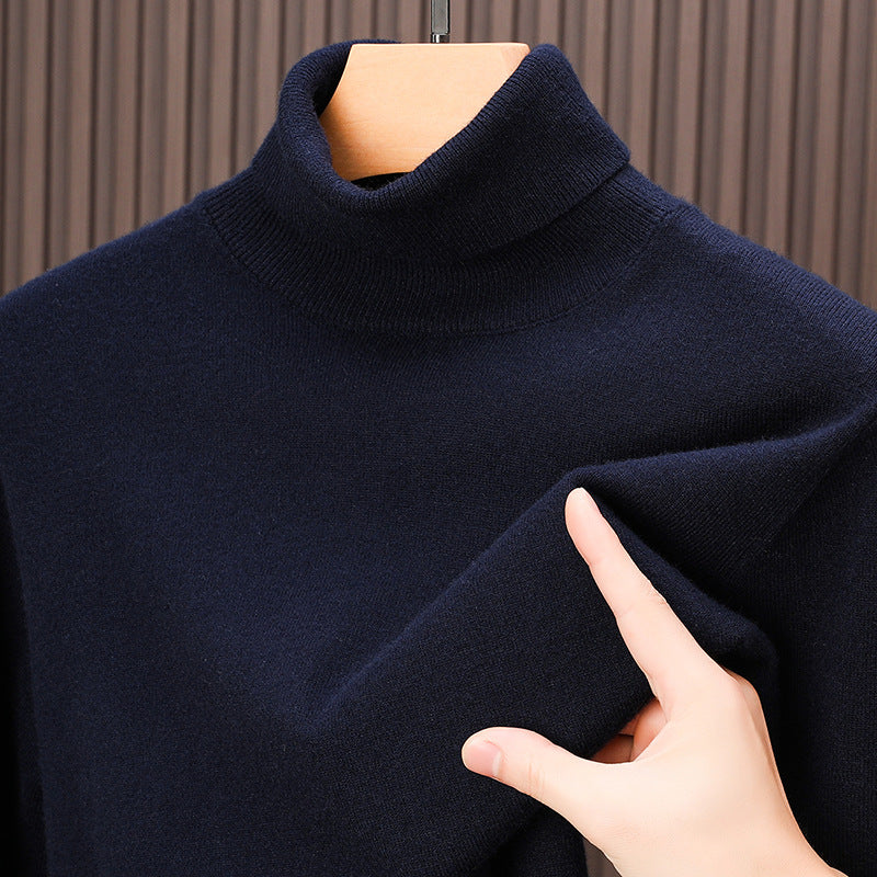 Men's high-quality autumn and winter casual cashmere turtleneck sweater