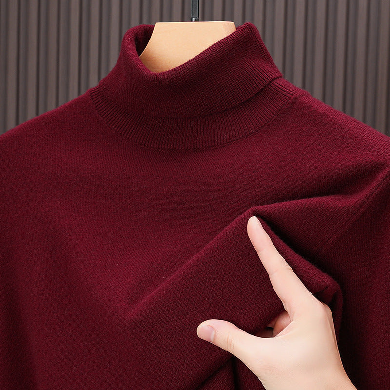 Men's high-quality autumn and winter casual cashmere turtleneck sweater