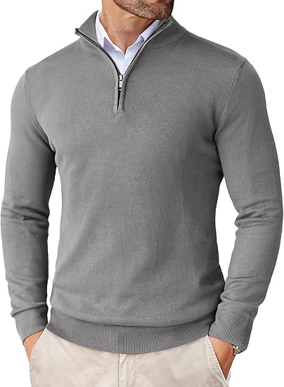 NEW🔥 Men's Casual Slim Fit Pullover Sweater Knitted Thermal Sweatshirt