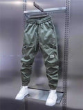 💚Trendy Men's Patchwork Denim Elastic Waist Jogger Harem Pants