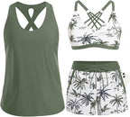 ✨✨LAST DAY 50% OFF - 3 Piece Tankini with Shorts🔥