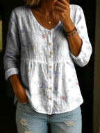 ✨✨Buy 2 Pcs Free Shipping - Women's Linen And Cotton Shirt