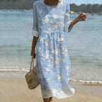 Women's Vintage Bohemian Floral Dress