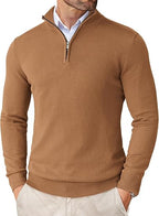 NEW🔥 Men's Casual Slim Fit Pullover Sweater Knitted Thermal Sweatshirt