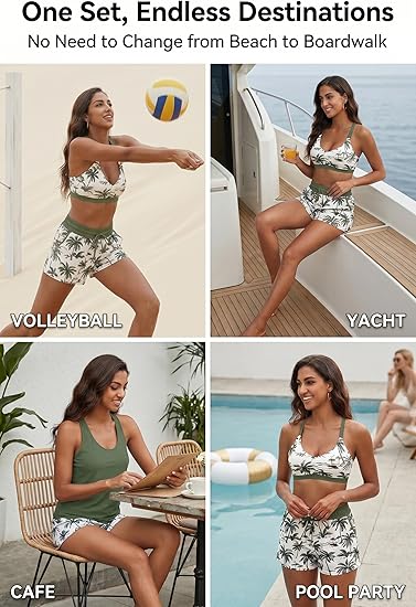 ✨✨LAST DAY 50% OFF - 3 Piece Tankini with Shorts🔥
