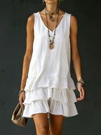 📦📦LAST DAY SAVE 49% ⏰Women's Cotton And Linen Loose-fitting Solid Color Vest Dress