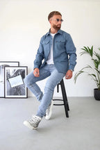 Men's Button Down Shirt Jacket (Buy 2 Free Shipping)