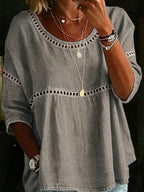 ✨✨New Arrivals🔥 Women's Vintage Casual Loose Linen Blouse Shirt