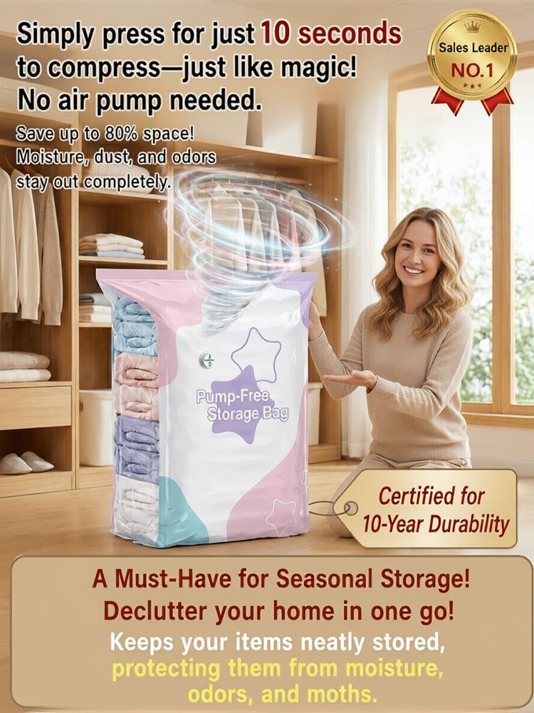 ✨⏰Vacuum Compression Bag Without Air Extraction