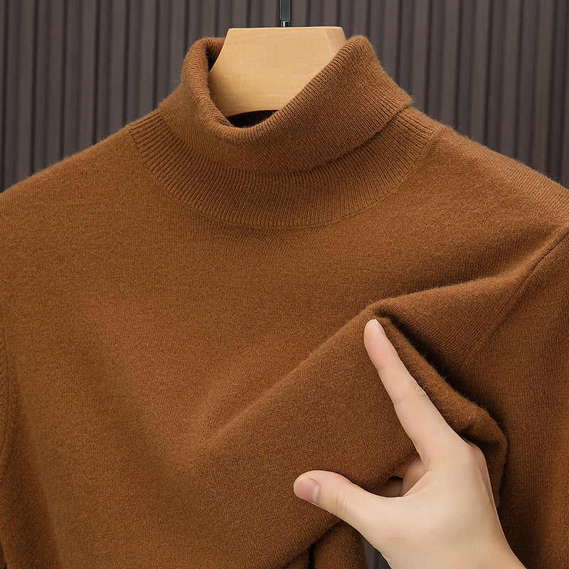 Men's high-quality autumn and winter casual cashmere turtleneck sweater