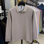 2025 autumn new arrivals cotton solid color casual all-match polo shirt