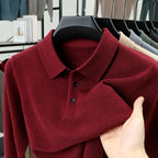 Men's New cashmere Classic Knit Polo Sweater