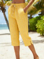 📦📦Women'S Summer Plaid Capri Pants