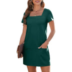 📦📦LAST DAY SAVE 49% ⏰Women's Casual Mini Dress with Pockets
