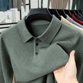 Men's New cashmere Classic Knit Polo Sweater