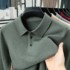 Men's New cashmere Classic Knit Polo Sweater