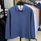 2025 autumn new arrivals cotton solid color casual all-match polo shirt