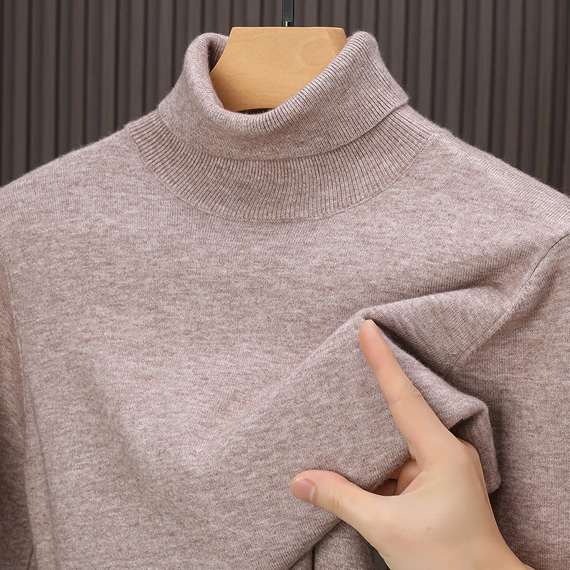 Men's high-quality autumn and winter casual cashmere turtleneck sweater