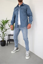 Men's Button Down Shirt Jacket (Buy 2 Free Shipping)