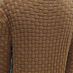 Men's Solid Color Round Neck Pullover Lapel Sweater 19352883X