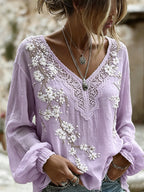 Women's Vintage Japanese Floral Casual T-shirt