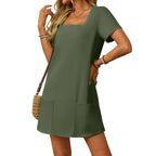 📦📦LAST DAY SAVE 49% ⏰Women's Casual Mini Dress with Pockets