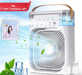 Summer Sale Now Live! Portable Mini Air Cooler Fan | Portable Humidifier Air Cooler Mist Fan Mini Table Fan for Home with 3 Speed Mode with Water Spray