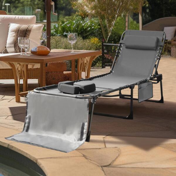 💚Foldable Guest Bed with Mattress, Outdoor Camping Cot with 4-Position Adjustable Reclining Nap Chair for Home Office, Supports 250LBs, Black