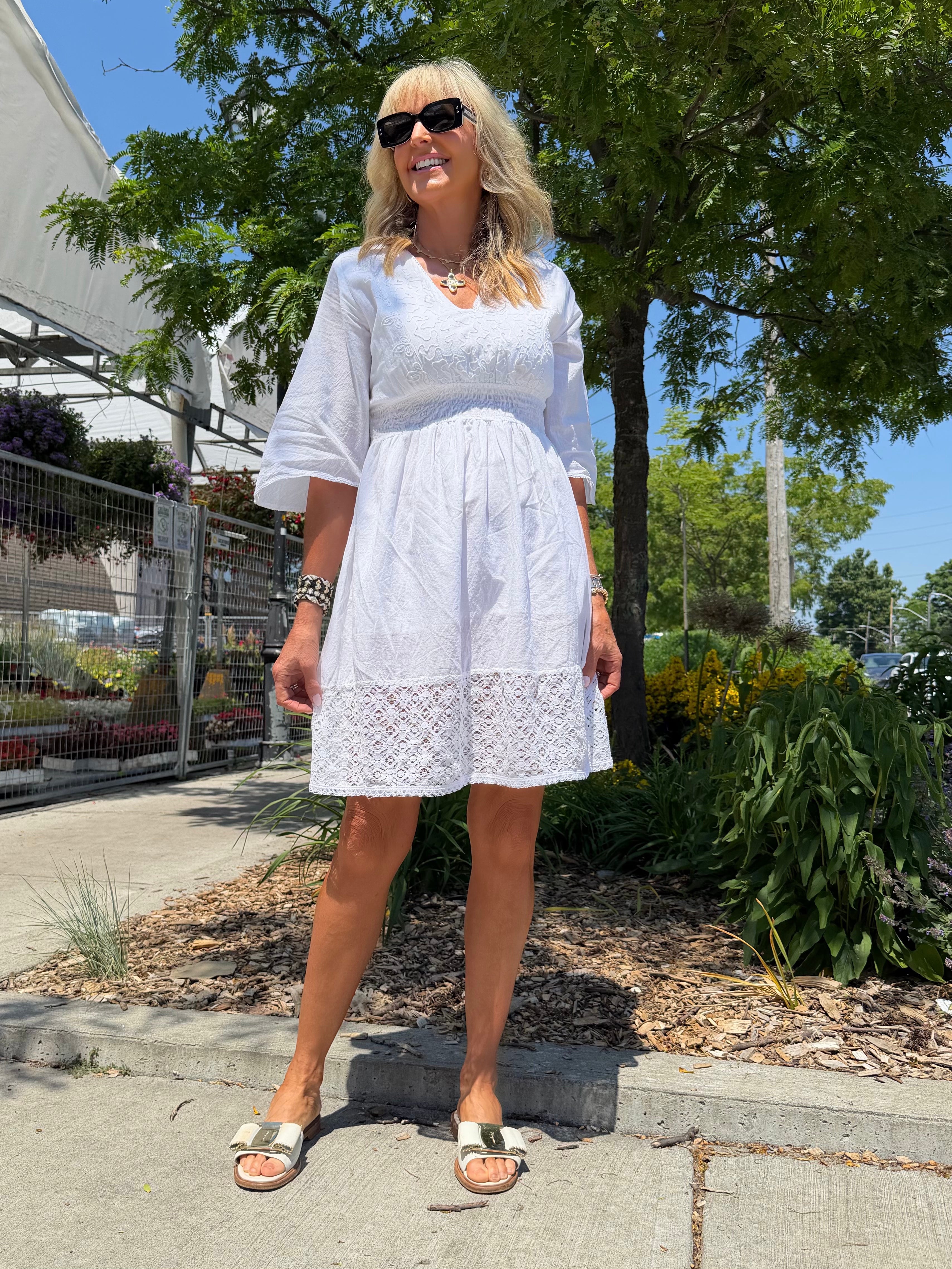 💝💝Flirty Eyelet Dress | D256