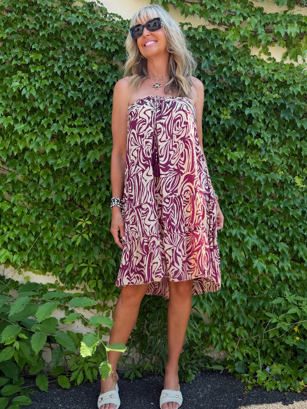💝💝Strapless Vacay Vibes Dress | D258